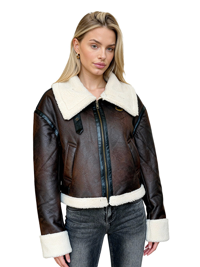 Sienna | Suede Shearling Coat