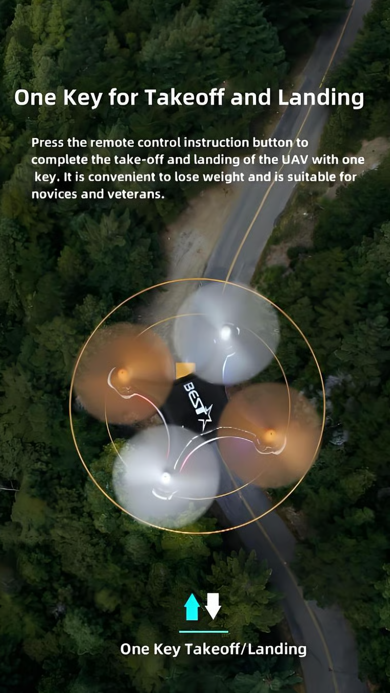 Top Christmas Gift 2025 All-Ages Mini Drone with Easy Stunt Flights & 360° Tricks - Perfect Beginner-Friendly Flyer!