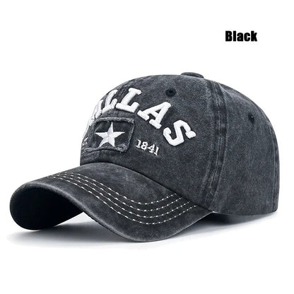 Unisex Dallas Embroidered Baseball Cap with Adjustable Snapback, Multiple Color Options