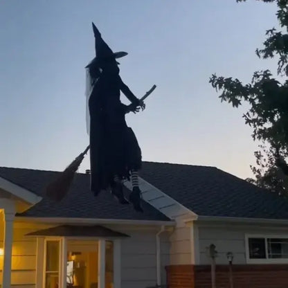 Halloween Props Garden Flying Witch
