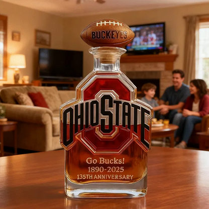 Ohio State Buckeyes Go Bucks 1980-2025 135th Anniversary Custom Bottle