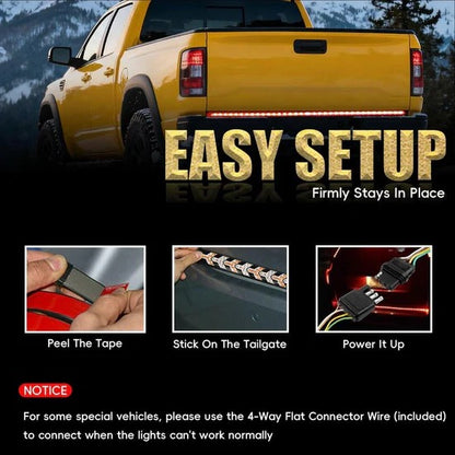 60-Inch LED Tailgate Light Bar Strip for Pickup Trucks