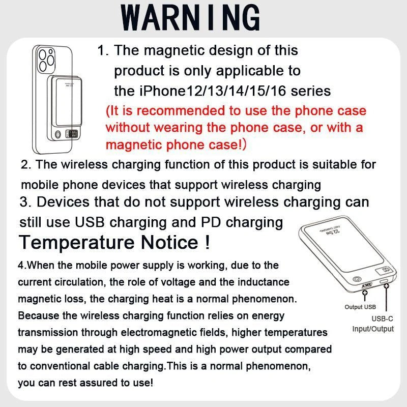 Portable Magnetic Wireless Power Bank