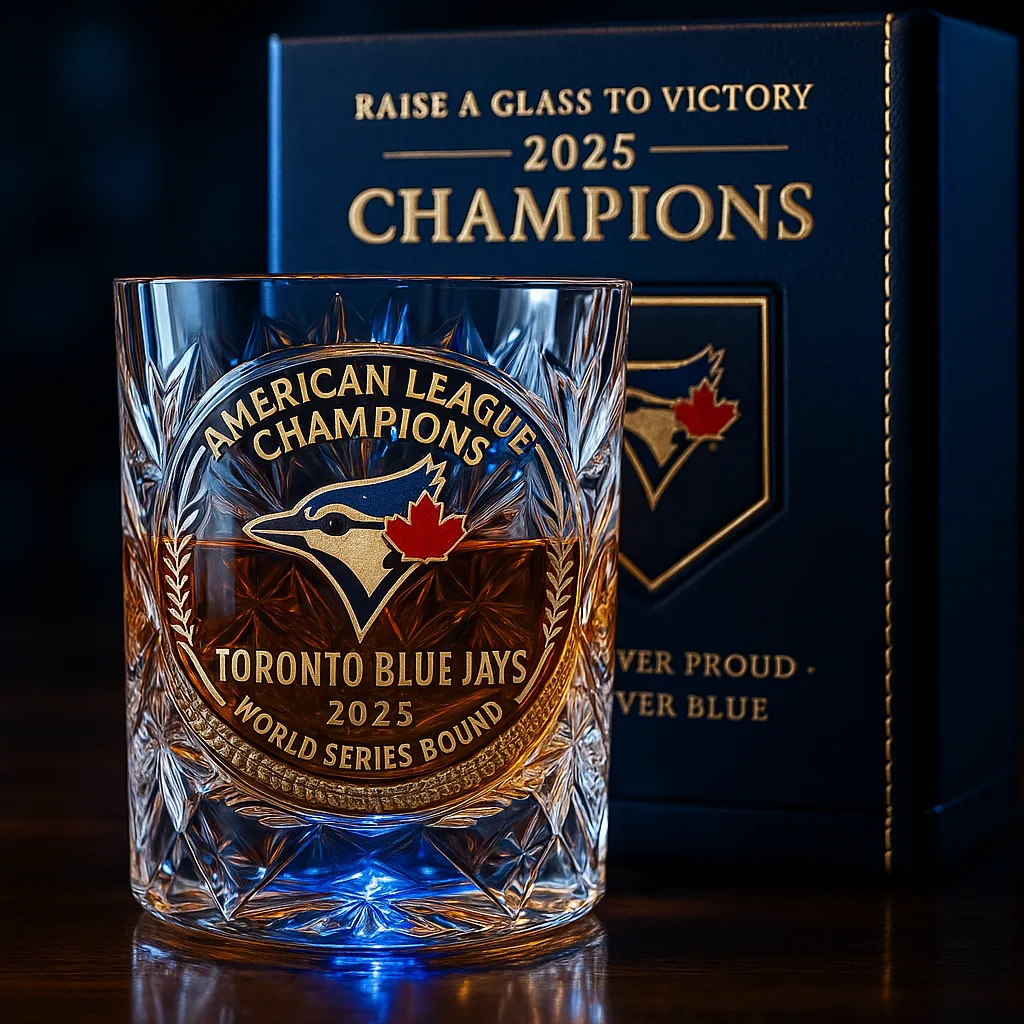 2025 Blue Jays Champions Glass
