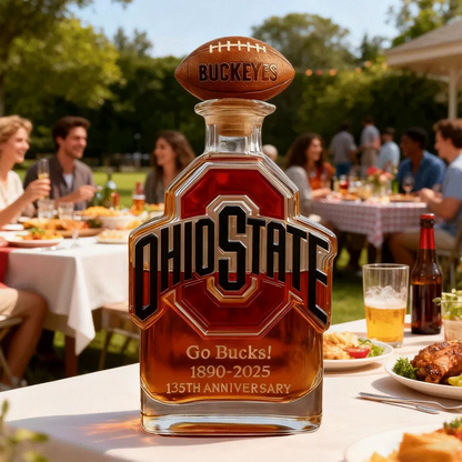 Ohio State Buckeyes Go Bucks 1980-2025 135th Anniversary Custom Bottle