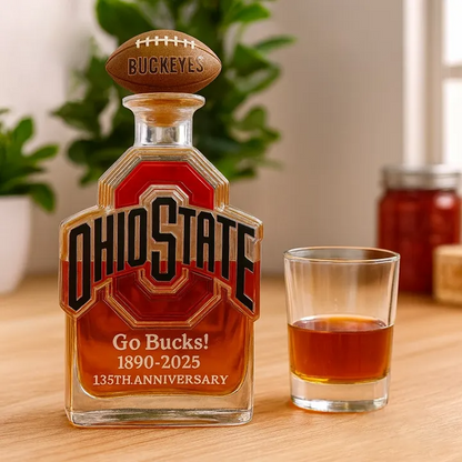 Ohio State Buckeyes Go Bucks 1980-2025 135th Anniversary Custom Bottle