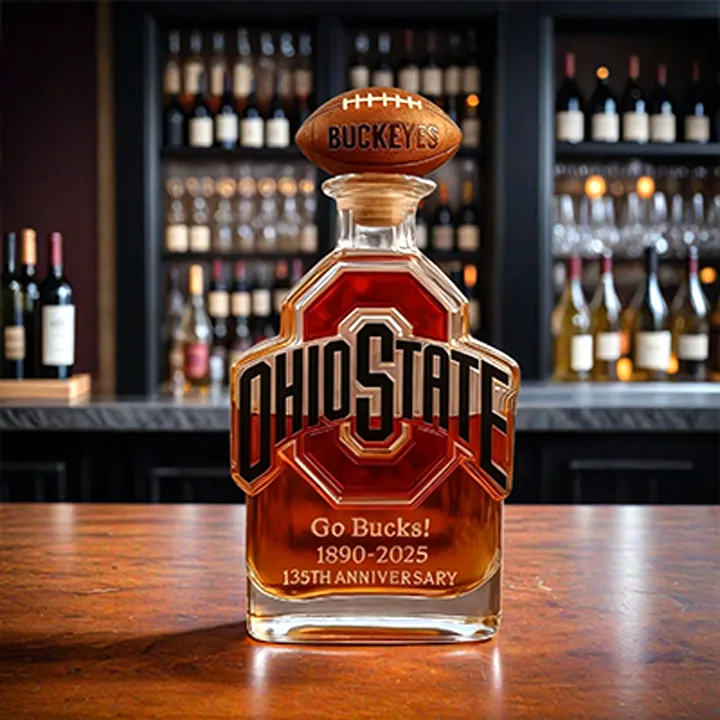 Ohio State Buckeyes Go Bucks 1980-2025 135th Anniversary Custom Bottle