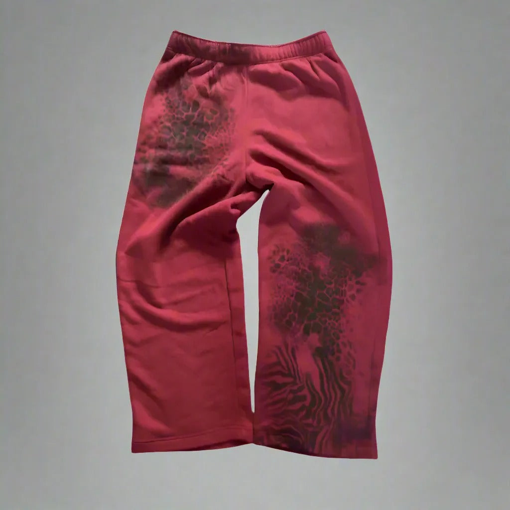 Cheetah Print Heavyweight Loose Fit Sweatpants