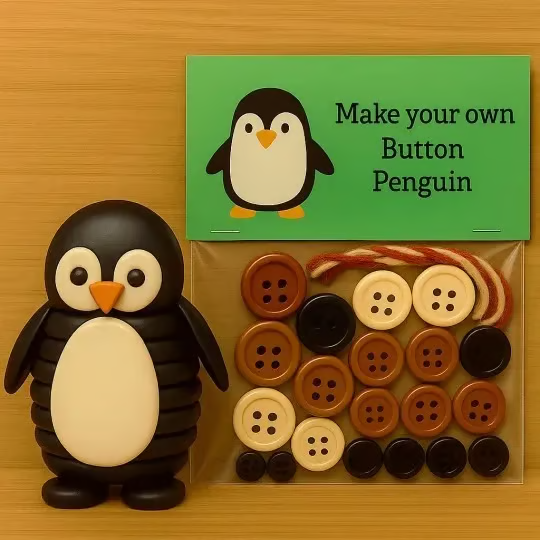 DIY Button Animal Ornaments