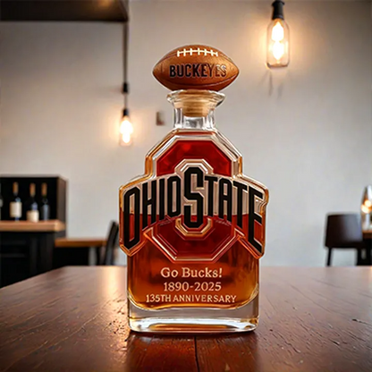 Ohio State Buckeyes Go Bucks 1980-2025 135th Anniversary Custom Bottle