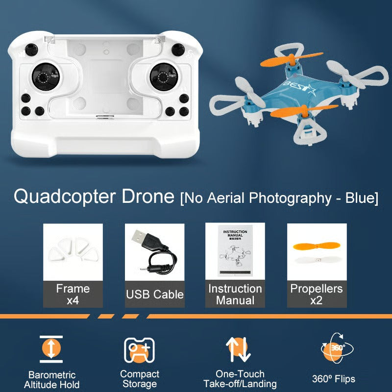 Top Christmas Gift 2025 All-Ages Mini Drone with Easy Stunt Flights & 360° Tricks - Perfect Beginner-Friendly Flyer!