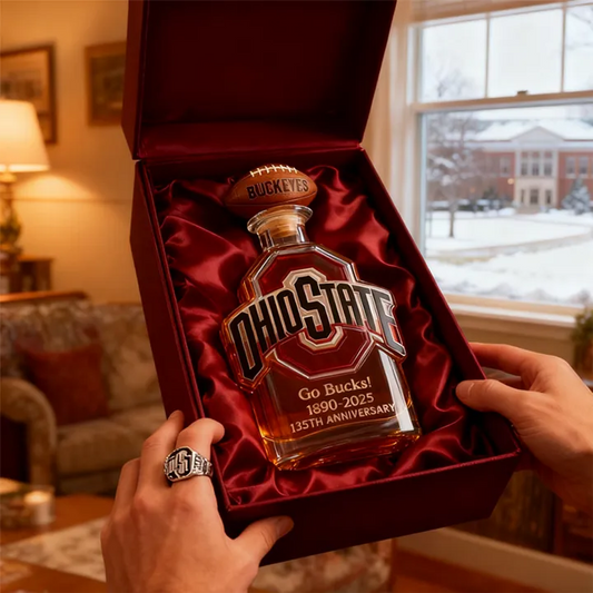 Ohio State Buckeyes Go Bucks 1980-2025 135th Anniversary Custom Bottle