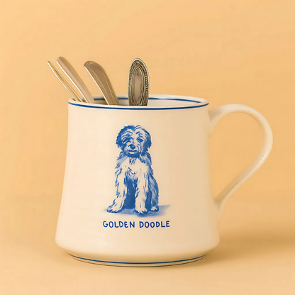 Stoneware Dog Coffee Mug