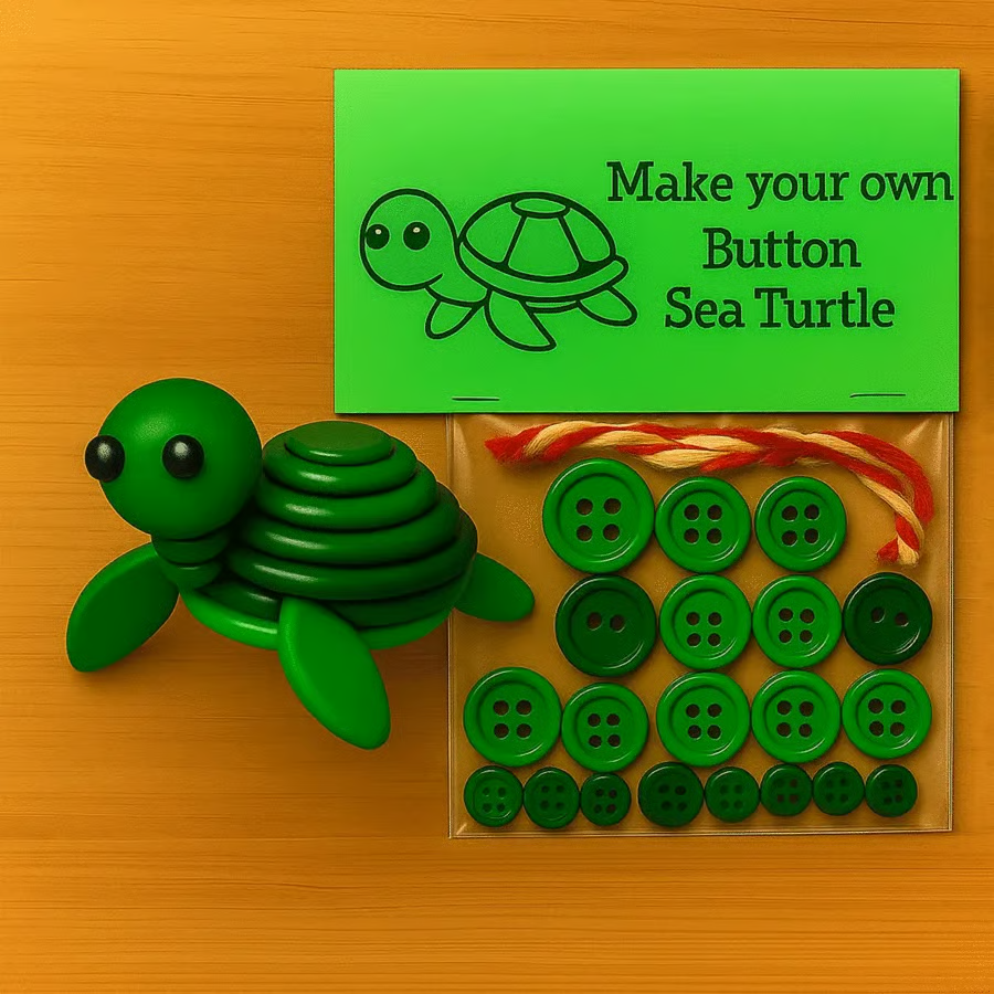 DIY Button Animal Ornaments