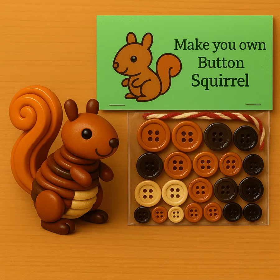 DIY Button Animal Ornaments