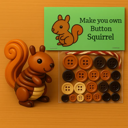 DIY Button Animal Ornaments