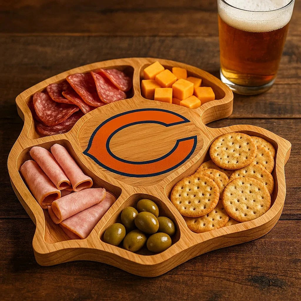 Team Legacy Wooden Charcuterie Board – Game Day Platter