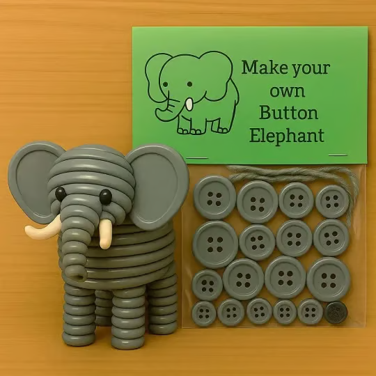 DIY Button Animal Ornaments