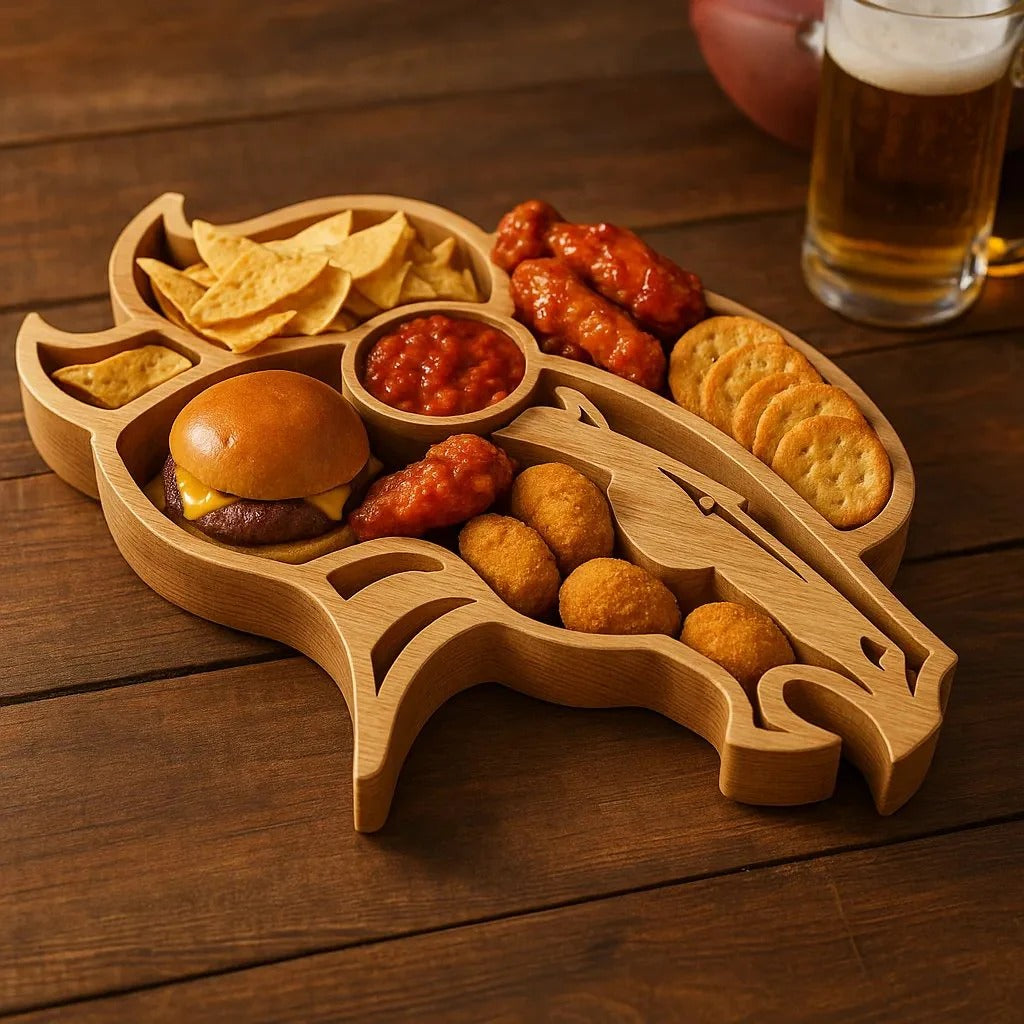 Team Legacy Wooden Charcuterie Board – Game Day Platter