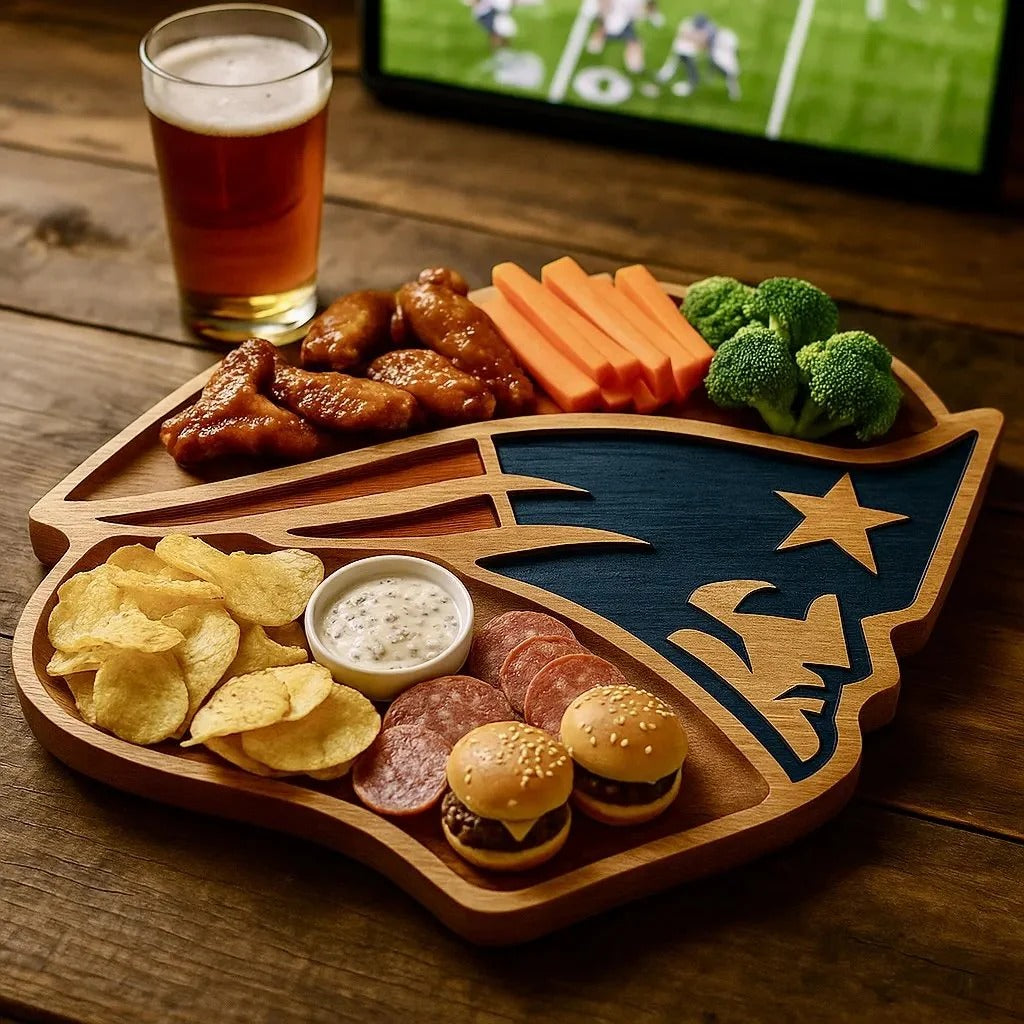 Team Legacy Wooden Charcuterie Board – Game Day Platter
