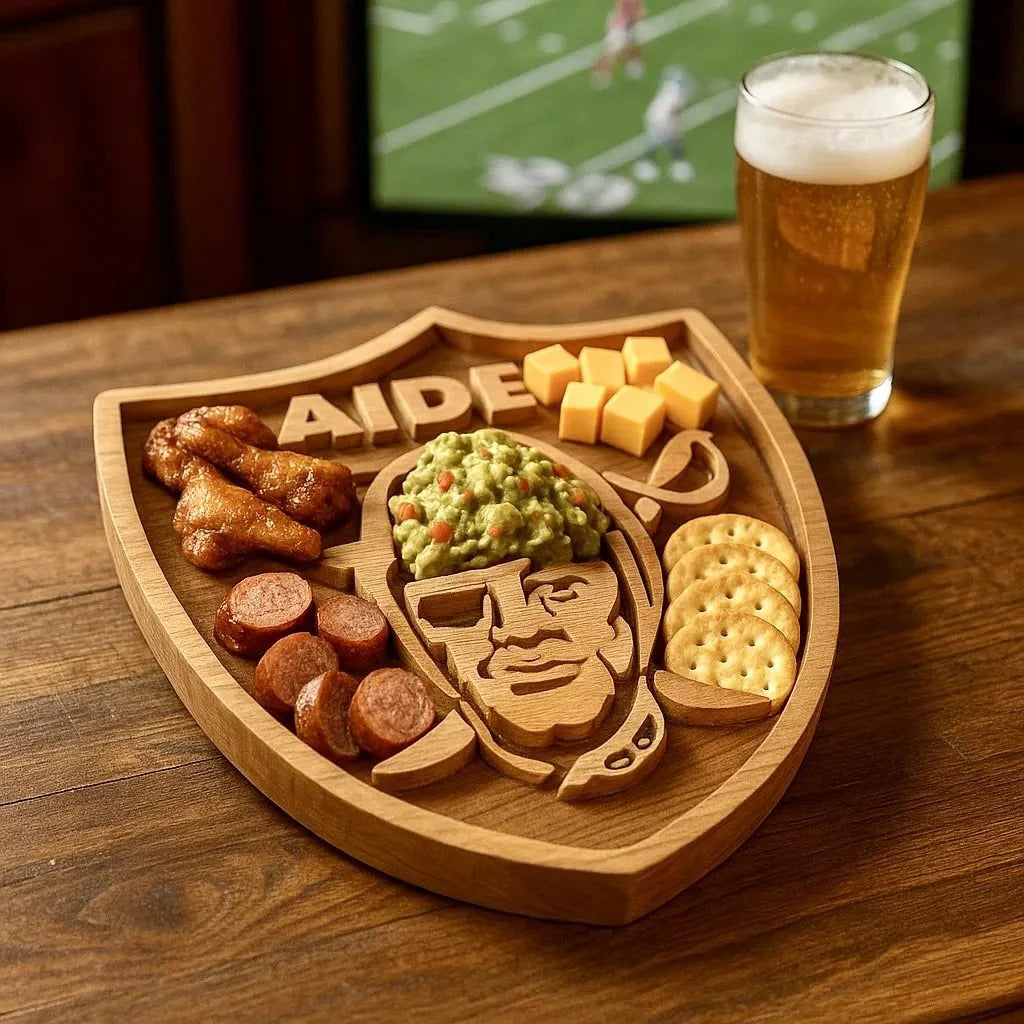 Team Legacy Wooden Charcuterie Board – Game Day Platter