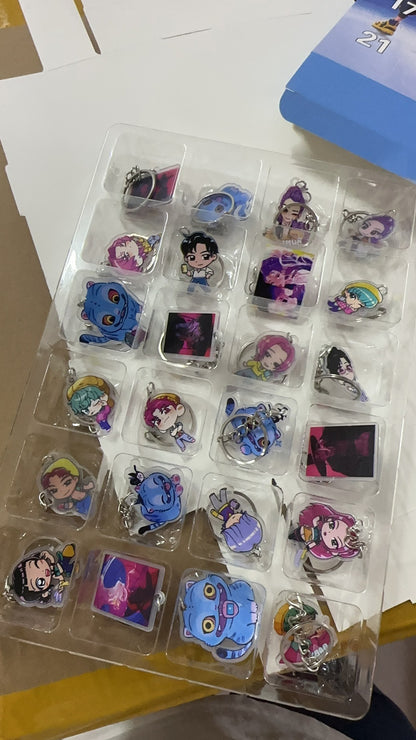 Kpop Demon Hunters Advent Countdown Calendar With 24pcs Keychain