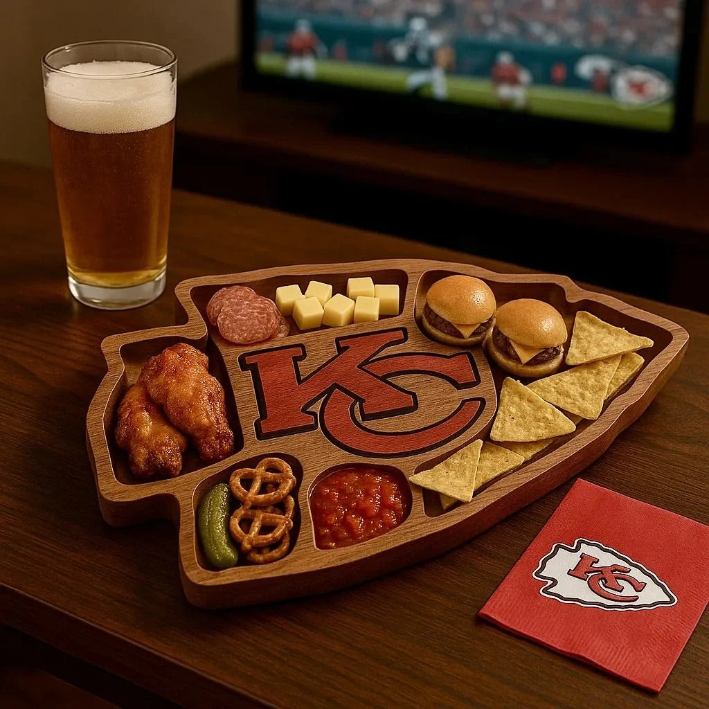 Team Legacy Wooden Charcuterie Board – Game Day Platter