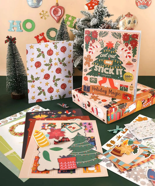 200+ Pages Holiday Magic Collage Activity Book
