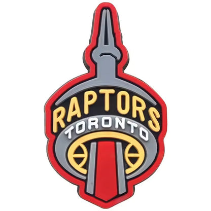 8-Piece Raptors Toronto Basketball Shoe Charms Set for Clogs – Sport-Style Decorative Charms for Kids & Adults