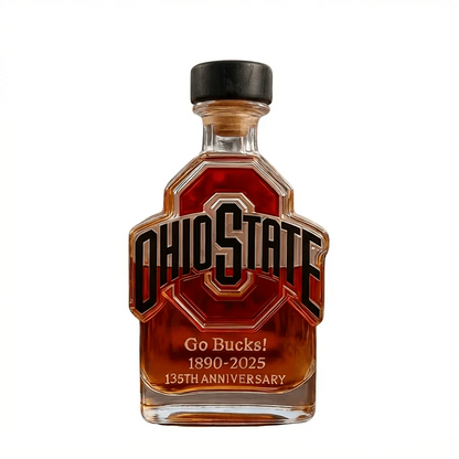 Ohio State Buckeyes Go Bucks 1980-2025 135th Anniversary Whiskey Bottle