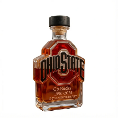 Ohio State Buckeyes Go Bucks 1980-2025 135th Anniversary Whiskey Bottle