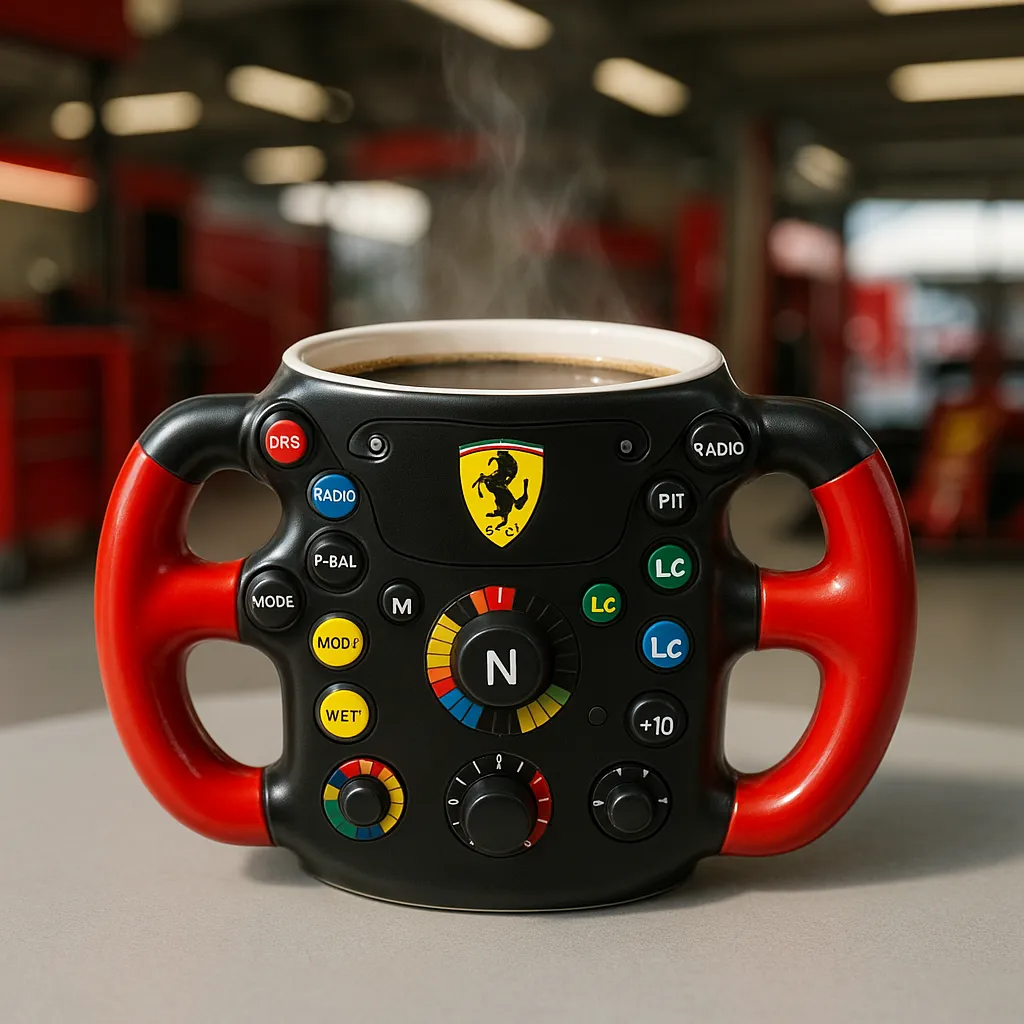 2025 F1 Steering Wheel-Shaped Mug – A Performance Design Exclusively for Racing Fans
