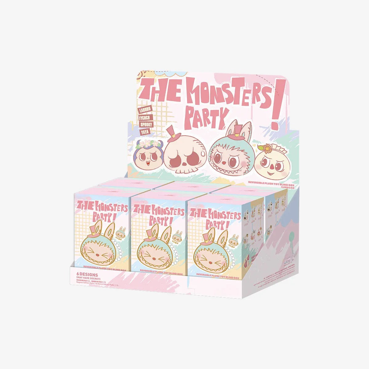 Labubu The Monsters PaLabubu The Monsters Party Series Reversible Plushrty Series Reversible Plush