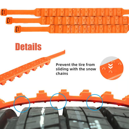 Universal Reusable Anti-skid PE Tire Chains