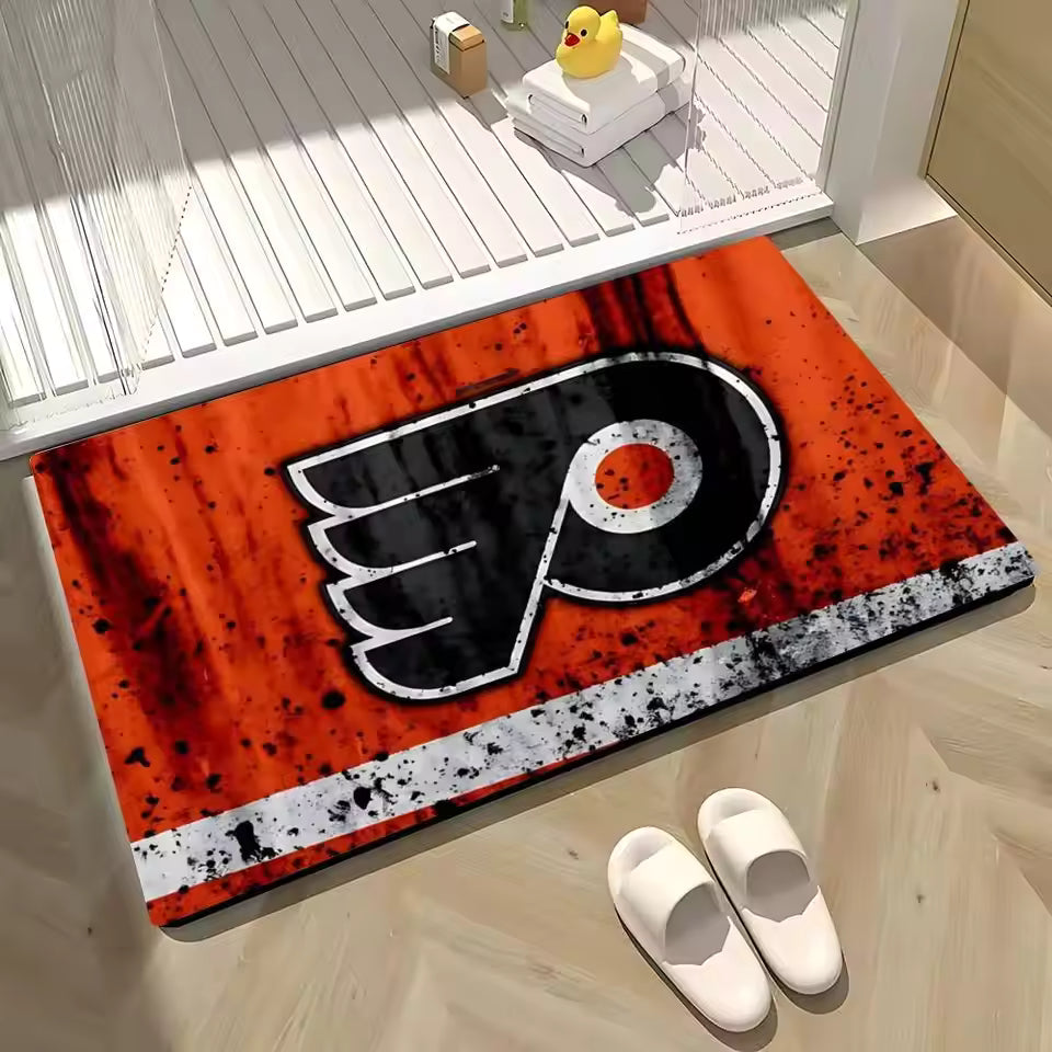 Philadelphia Flyers Decorative Area Rug for Living Room or Bedroom Use