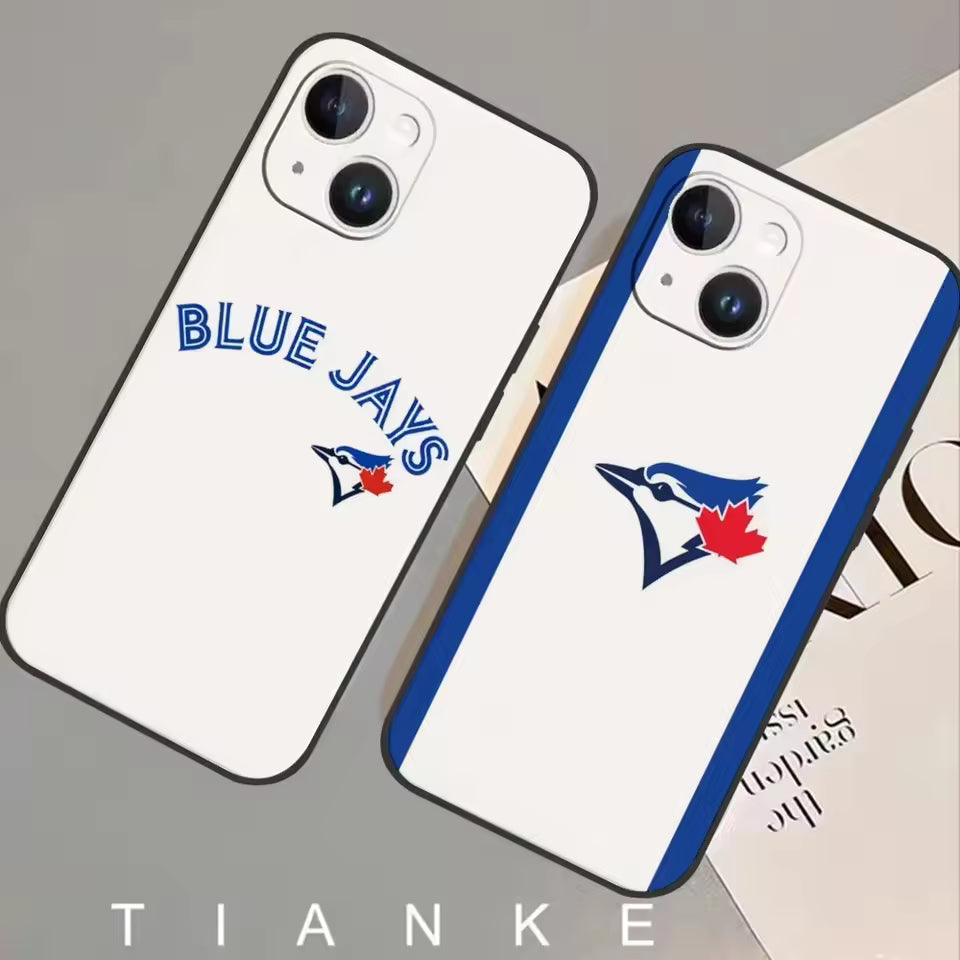 Toronto Blue Jays Phone Case Compatible with iPhone 7–16 Series, Black Protective Shell