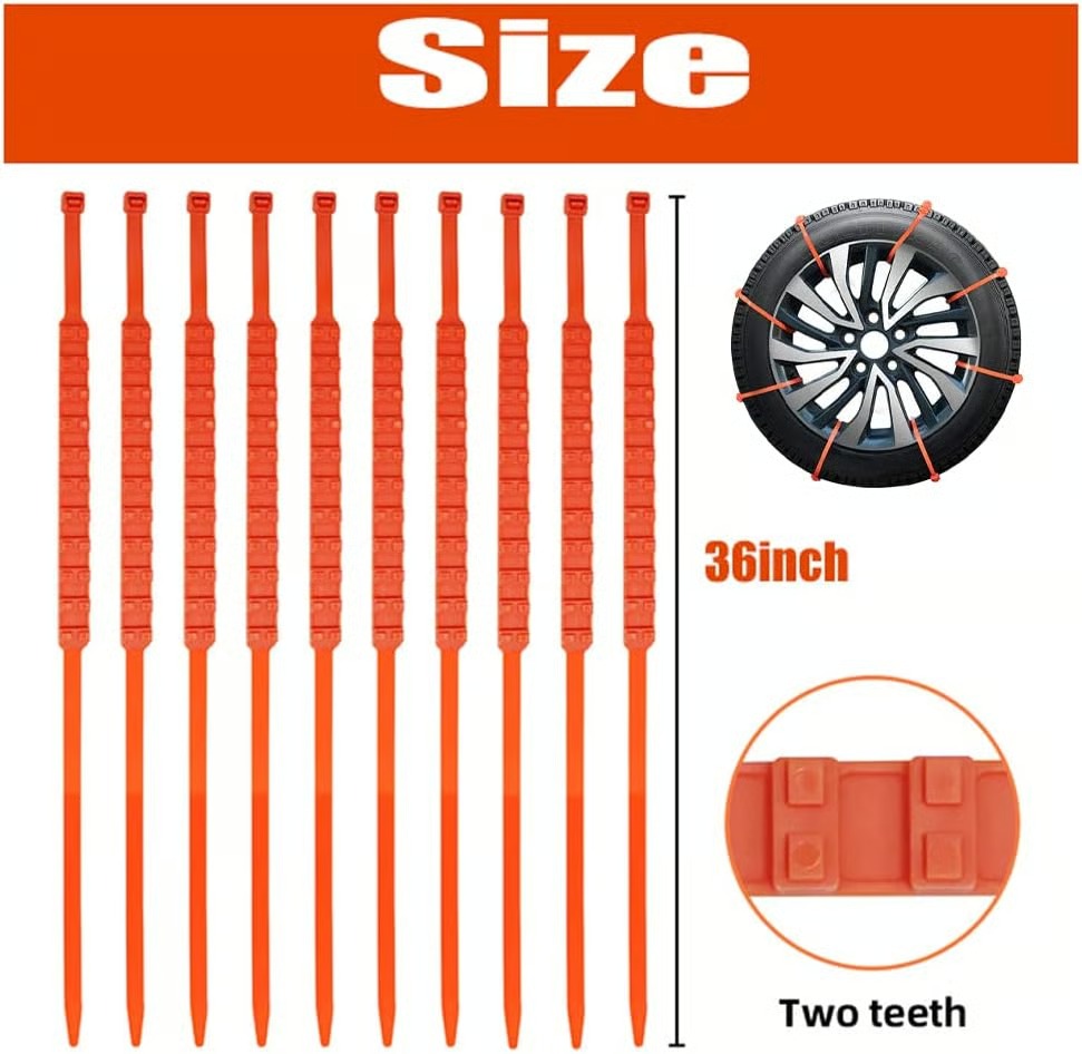 Universal Reusable Anti-skid PE Tire Chains