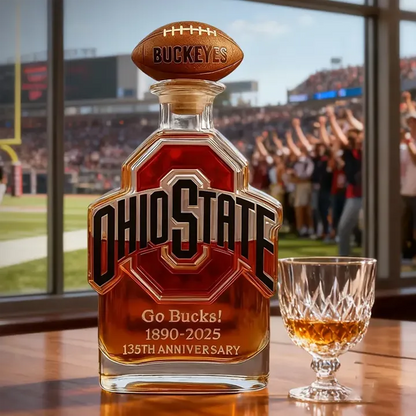 Ohio State Buckeyes Go Bucks 1980-2025 135th Anniversary Custom Bottle