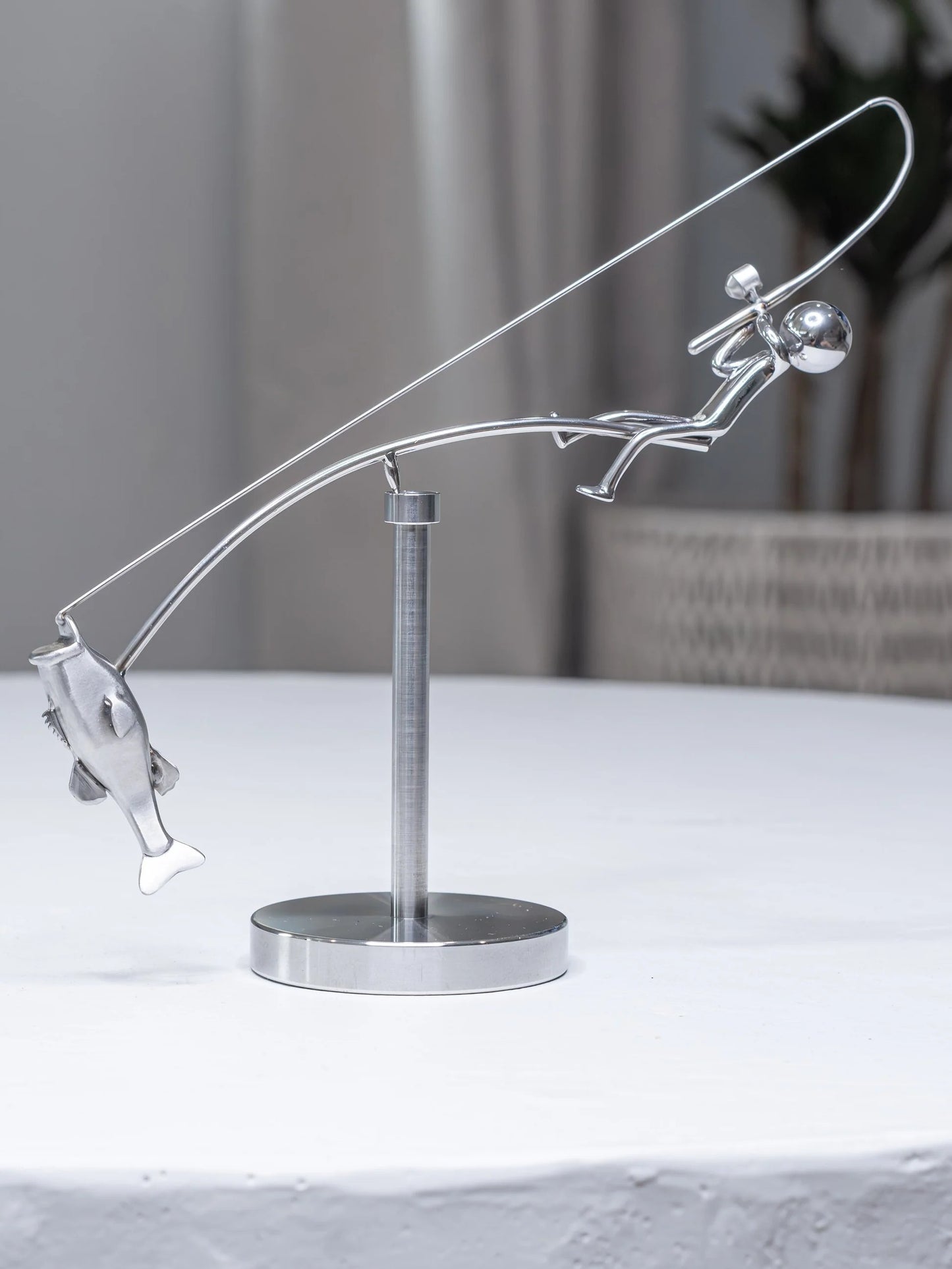 The Fisherman Balancing Sculpture