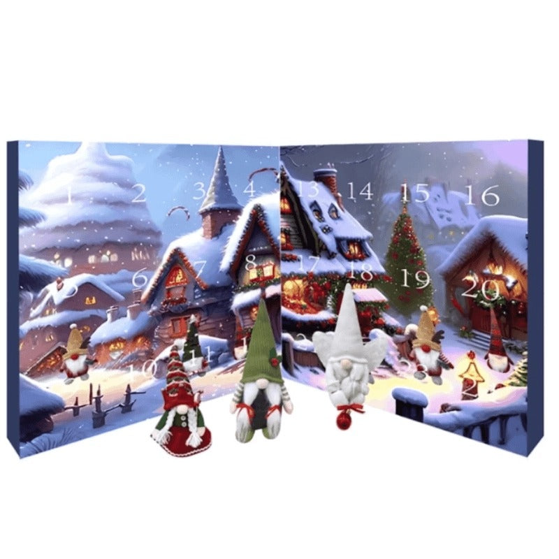 Holiday Gnome Advent Calendar – 24 Plush Gnomes for Festive Decor