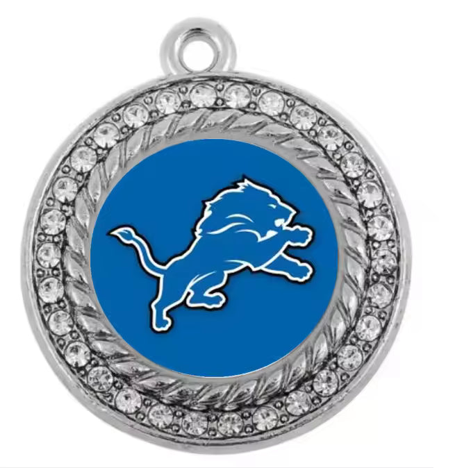 20-Piece Detroit Lions Animal Dangle Charms Set – DIY Pendant Charms for Bracelets, Necklaces & Earrings