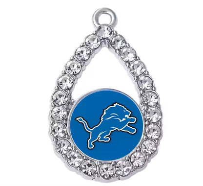 20-Piece Detroit Lions Animal Dangle Charms Set – DIY Pendant Charms for Bracelets, Necklaces & Earrings