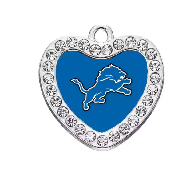 20-Piece Detroit Lions Animal Dangle Charms Set – DIY Pendant Charms for Bracelets, Necklaces & Earrings