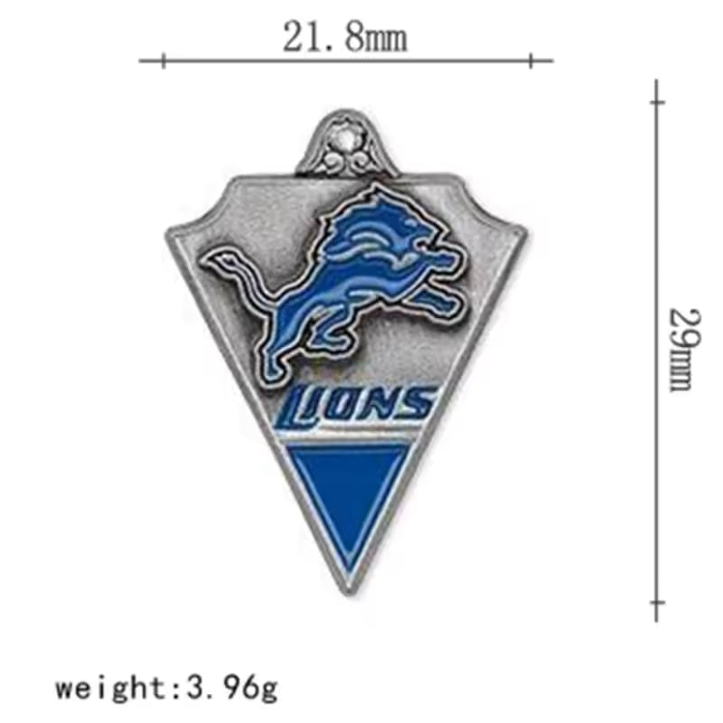 20-Piece Detroit Lions Animal Dangle Charms Set – DIY Pendant Charms for Bracelets, Necklaces & Earrings