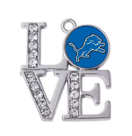 20-Piece Detroit Lions Animal Dangle Charms Set – DIY Pendant Charms for Bracelets, Necklaces & Earrings