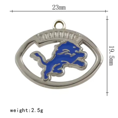 20-Piece Detroit Lions Animal Dangle Charms Set – DIY Pendant Charms for Bracelets, Necklaces & Earrings