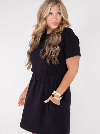 Air Essential Cinched T-Shirt Dress