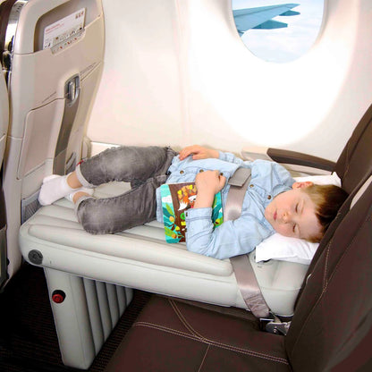 Blow Up Plane Bed Kids Air Mattress | Lightweight, Quick-Inflating & Ideal for Travel on Airplanes and Cars