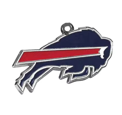 20-Piece Sports Dangle Charms Set – Football, Rugby & Buffalo Bills City Designs for DIY Jewelry