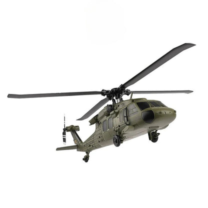 Blackhawk: Brushless 4CH Military RC Helicopter with Gyro and Dual Batteries